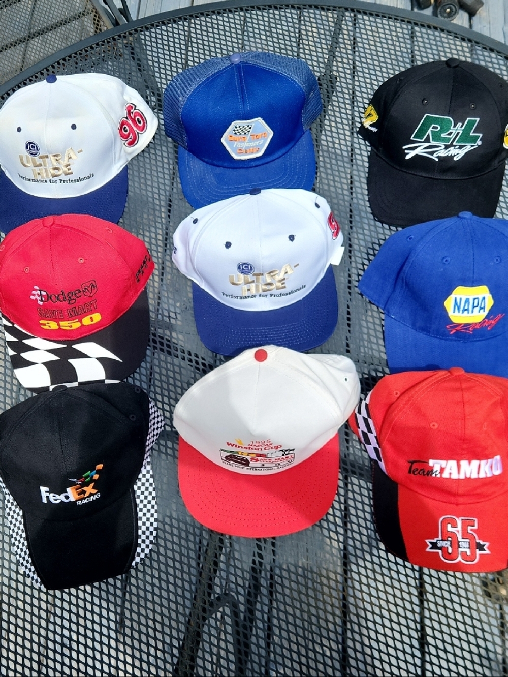 Assorted Vintage Winson, Nascar Racing Logo Trucker Hats